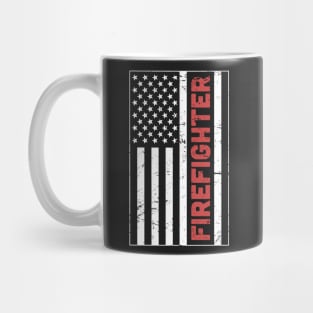 American Flag Firefighter Mug